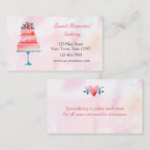 Wedding Cake Bakery Visitekaartje (Voorkant / Achterkant)