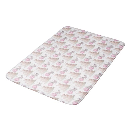 Wedding Cake Bath Mat (Gekanteld)