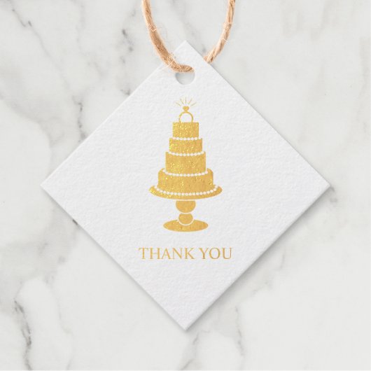 Wedding Cake Bedankjes Labels (Voorkant)