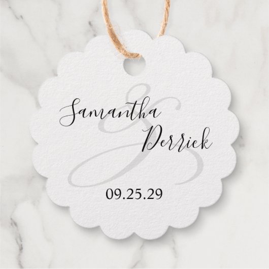 Wedding Cake Bedankjes Labels (Achterkant)