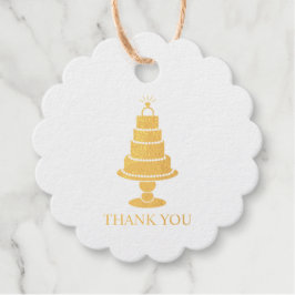 Wedding Cake Bedankjes Labels