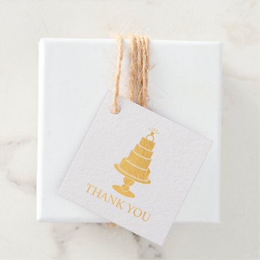 Wedding Cake Bedankjes Labels (Met doos)