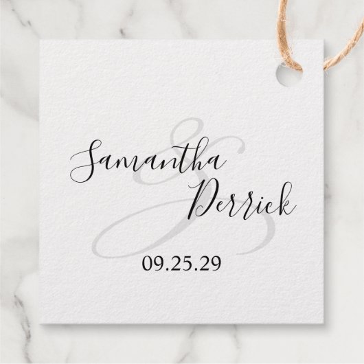 Wedding Cake Bedankjes Labels (Achterkant)