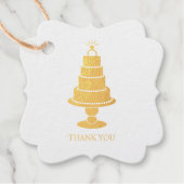 Wedding Cake Bedankjes Labels (Voorkant)