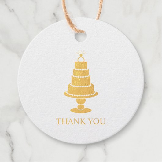 Wedding Cake Bedankjes Labels (Voorkant)