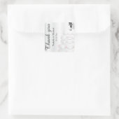 Wedding Cake Bedankt Vierkante Sticker (Tas)