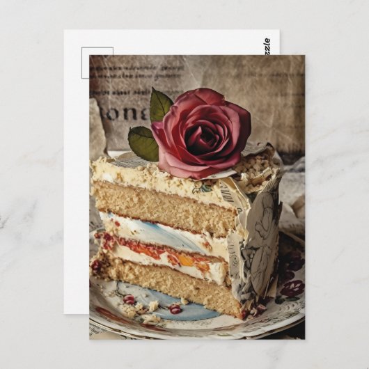 Wedding Cake Briefkaart (Voorkant / Achterkant)