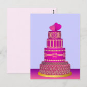 Wedding Cake Briefkaart (Voorkant / Achterkant)