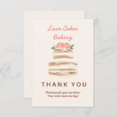 Wedding Cake Business Informatiekaartje (Voorkant / Achterkant)