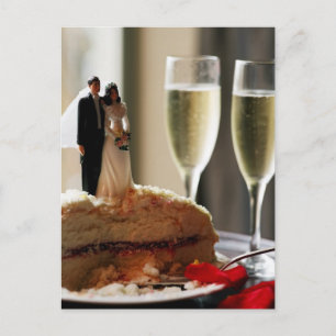 Wedding Cake Champagne Briefkaart