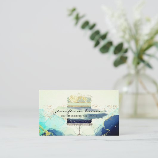 Wedding Cake Decor Baker Visitekaartje (Staand voorkant)