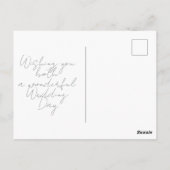 Wedding Cake Design Mr & Mrs Briefkaart (Achterkant)