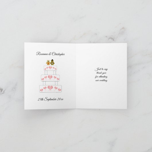 Wedding Cake Design Wedding Bedankt (Binnen)