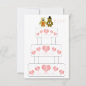 Wedding Cake Design Wedding RSVP (Voorkant)