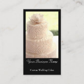 Wedding Cake Designer Chef Elegante Bakkerij Custo Visitekaartje (Voorkant)