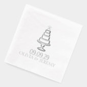 Wedding Cake Folie Servetten (Links)