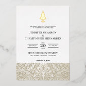 Wedding Cake Folie Uitnodiging (Voorkant)