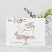 Wedding Cake Funny Change of Planans Postponed Aankondiging (Staand voorkant)