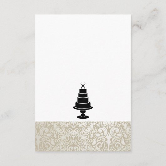Wedding Cake Informatiekaartje (Achterkant)