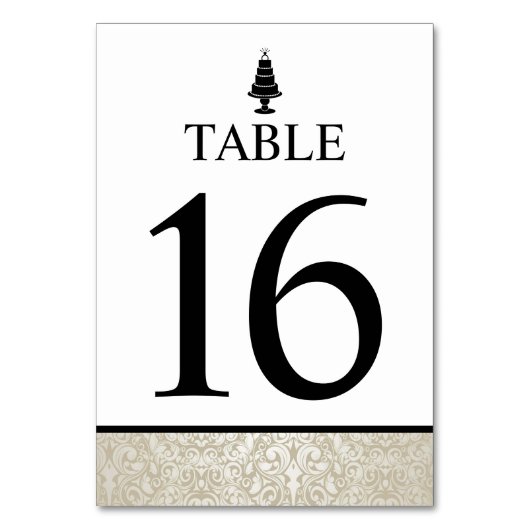 Wedding Cake Kaart (Achterkant)