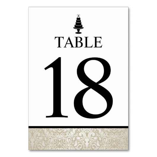 Wedding Cake Kaart (Achterkant)