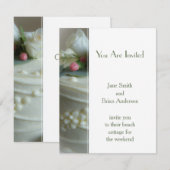 Wedding Cake Kaart (Voorkant / Achterkant)