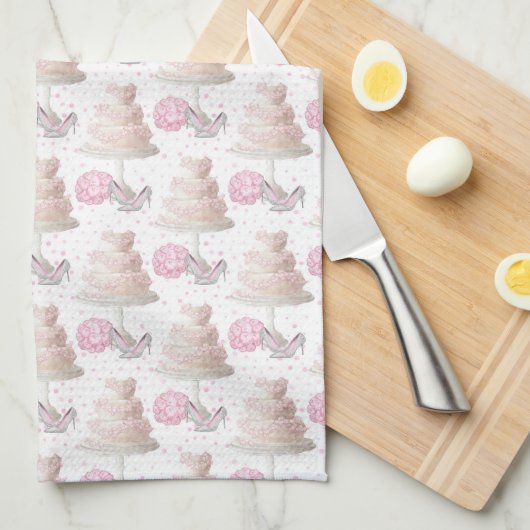 Wedding Cake Kitchen Towel Theedoek (Quarter Fold)