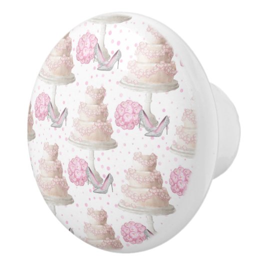 Wedding Cake Knob Keramische Knop (Rechts)