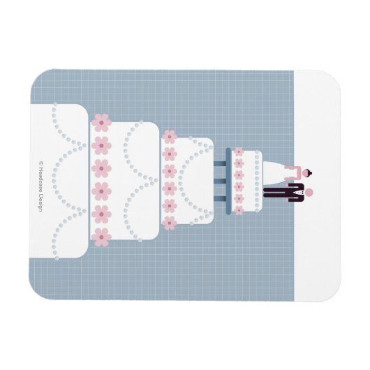 Wedding Cake Magneet (Horizontaal)