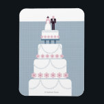 Wedding Cake Magneet<br><div class="desc">Personaliseer je eigen merchandise met deze iconische kunst uit The Bride's Instruction Manual.</div>
