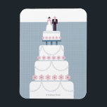 Wedding Cake Magneet<br><div class="desc">Personaliseer je eigen merchandise met deze iconische kunst uit The Bride's Instruction Manual.</div>