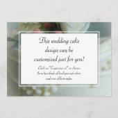 Wedding Cake Menu (Achterkant)