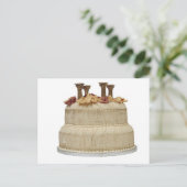 Wedding Cake Pillars Briefkaart (Staand voorkant)