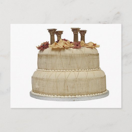 Wedding Cake Pillars Briefkaart (Voorkant)