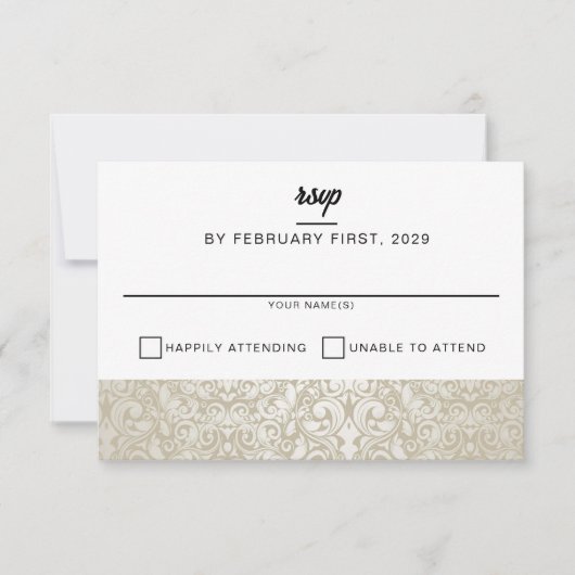 Wedding Cake RSVP Kaartje (Voorkant)