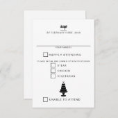 Wedding Cake RSVP Kaartje (Voorkant / Achterkant)