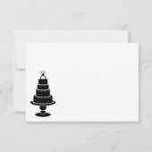 Wedding Cake RSVP Kaartje (Achterkant)