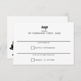 Wedding Cake RSVP Kaartje