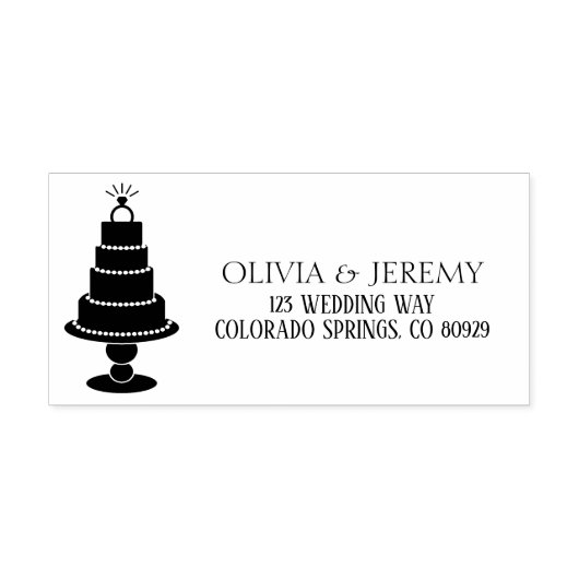 Wedding Cake Rubberstempel (Afrduk)