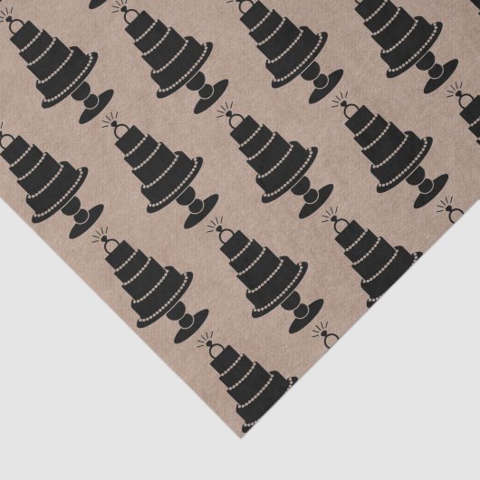 Wedding Cake Tissuepapier (Detail)