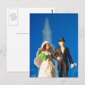 Wedding Cake Topper Briefkaart (Voorkant / Achterkant)