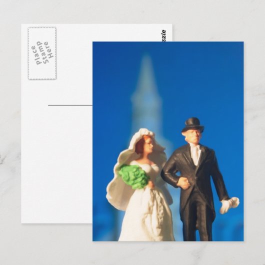 Wedding Cake Topper Briefkaart (Voorkant / Achterkant)