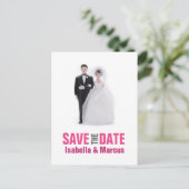 Wedding Cake Topper Save the Date Briefkaart (Staand voorkant)
