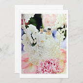 WEDDING CAKE TOPPER WEDDING ARTITY INVITATION KAART (Voorkant / Achterkant)