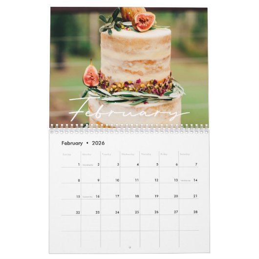 Wedding Cakes and Pastries business 2023 Calendar Kalender (Feb 2026)