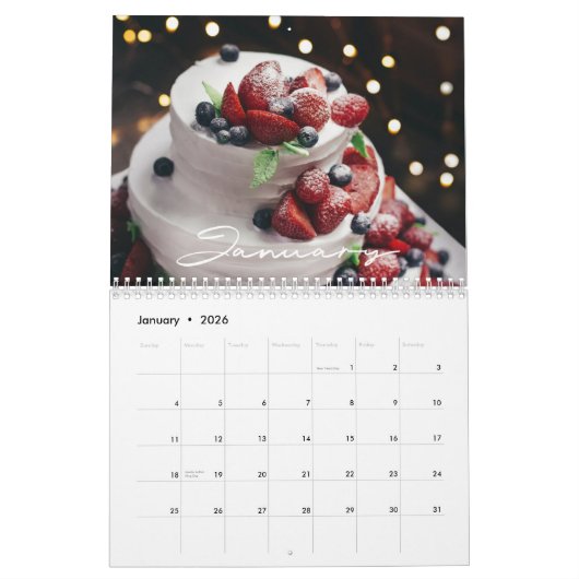 Wedding Cakes and Pastries business 2023 Calendar Kalender (Jan 2026)