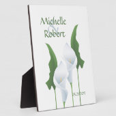 Wedding Calla Lily Custom Plaque Fotoplaat (Zijkant)