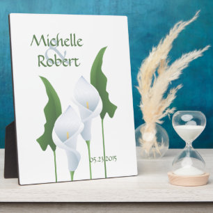 Wedding Calla Lily Custom Plaque Fotoplaat