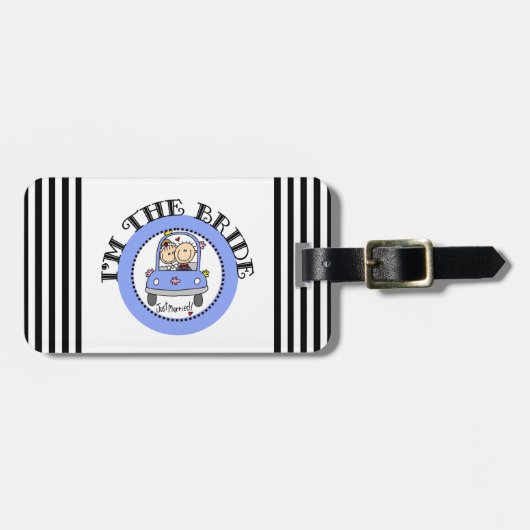 Wedding Car Bride Bagagelabel (Voorkant horizontaal)