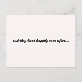 Wedding card - and they lived happily ever after briefkaart